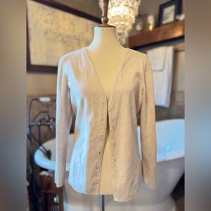 Mercer Street Studio Cream Cardigan size large
